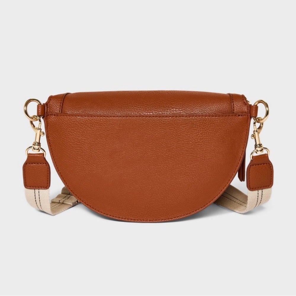 Brown Leather Crossbody Bag - Picture 5 of 9